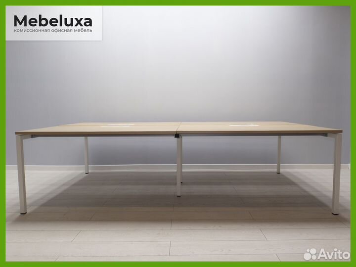 Стол офисный на 4 рабочих места, бенч-система
