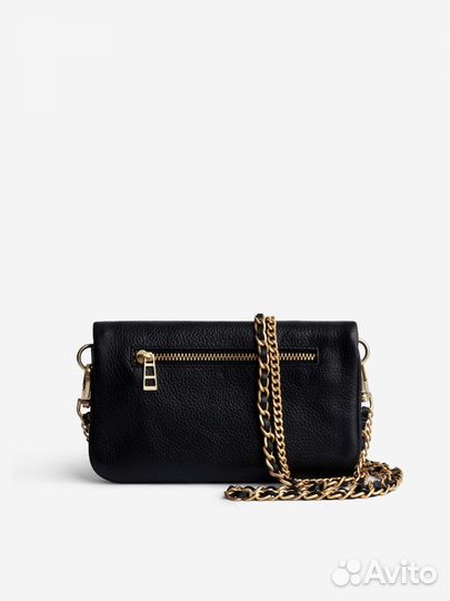 Сумка Zadig & Voltaire Rock Nano Clutch, Noir Gold