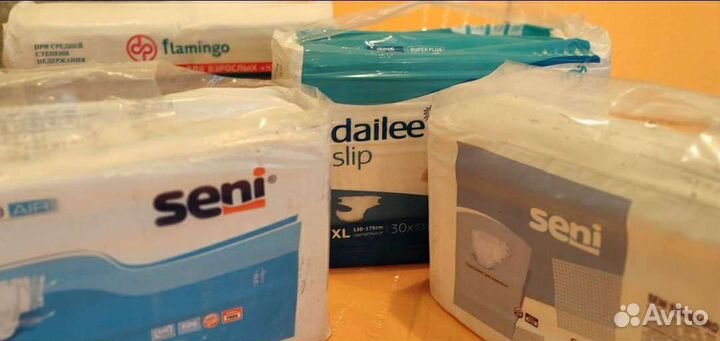 Памперсы и пеленки для взрослых 1/2/3/4