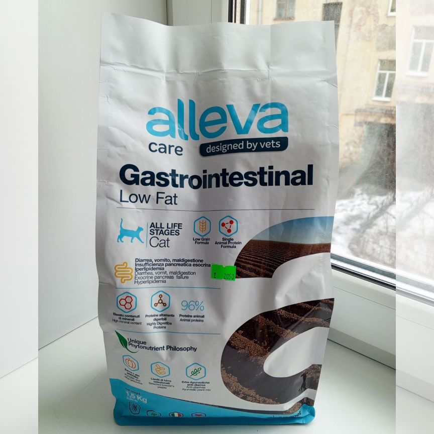 Корм для кошек alleva gastrointestinal low fat