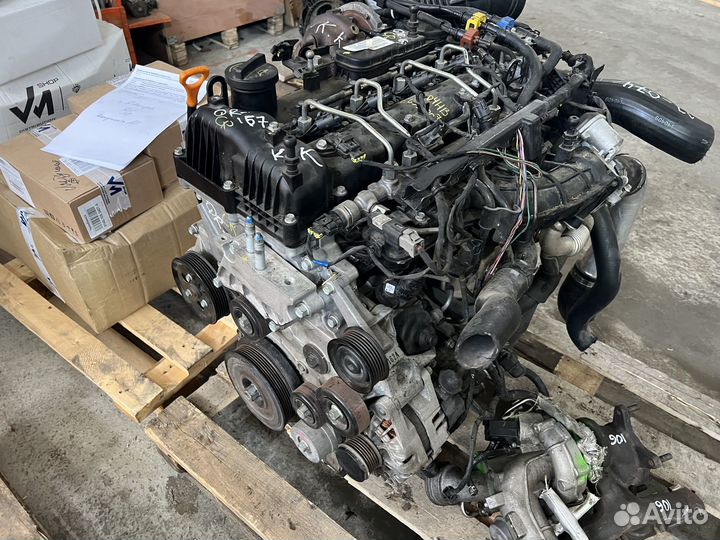 Двигатель D4HB Hyundai Santa Fe 2.2л. 197л.с