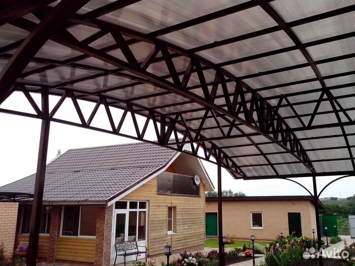 Изготовление фермы для навесов