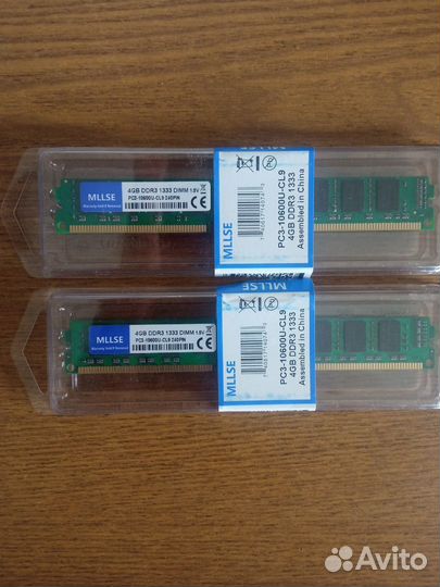 Оперативка DDR3 для компа 4 Гб (1600, 1333 Мгц)