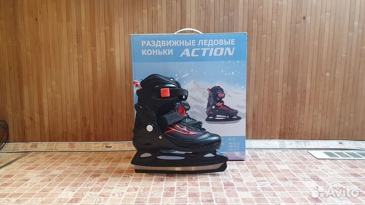 Коньки Action. Размер 34 - 37