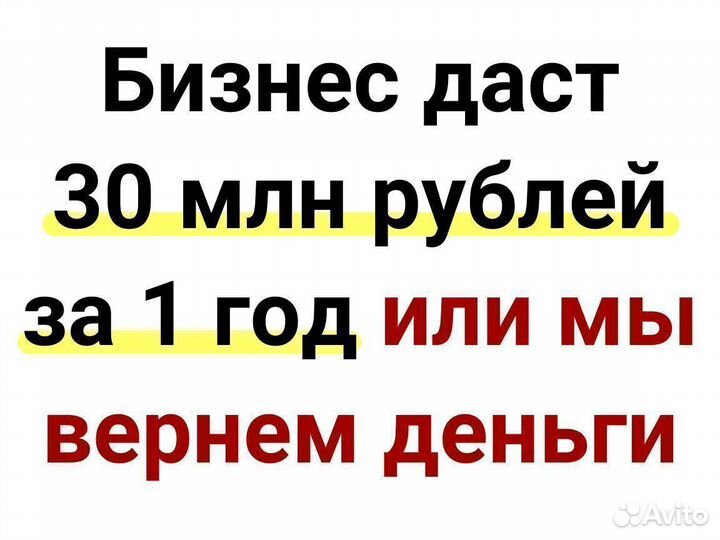 Получайте 30 млн руб/год на ит-бизнесе с гарантией