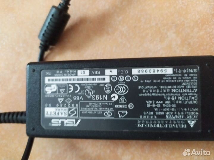 Зарядное устройство для ноутбука Lenovo и Asus