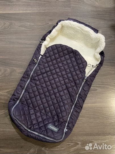 Конверт зимний из овчины в коляску
