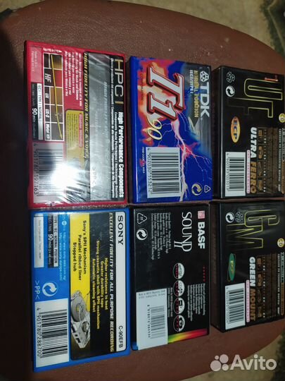 Аудиокассеты новые запечатанные
