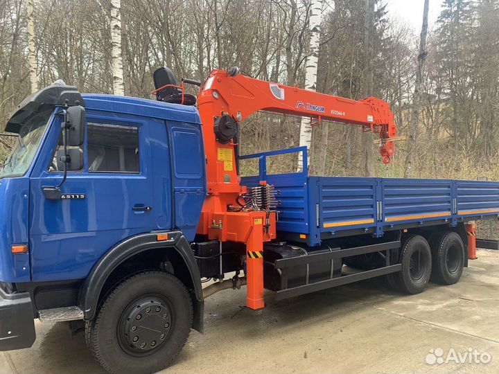 Аренда и услуги манипулятора, стрела 7 т, борт 12 т, 6.4 м