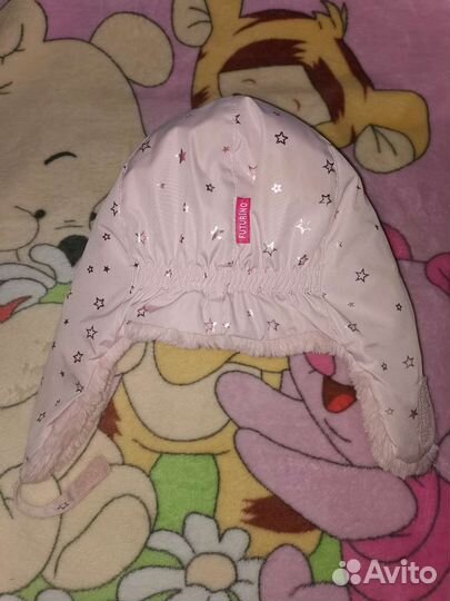 Шапка зимняя детская ушанка для девочки 50-52