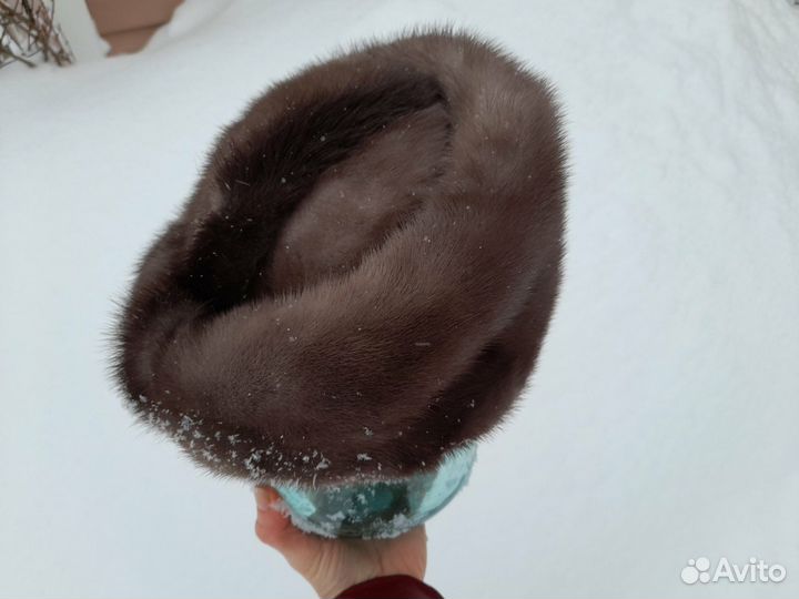 Шапка норковая женская