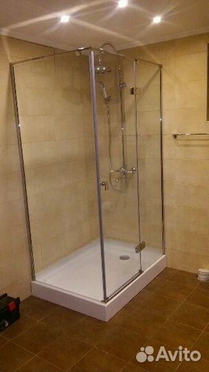 Установка душевых кабин