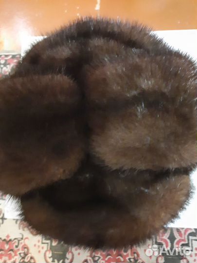 Шапка зимняя мужская, норковая