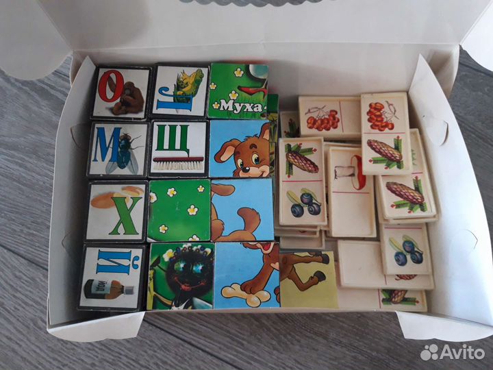 Развивающие игры (азбука,кубики,конструктор) пакет