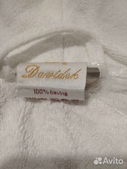 Халат махровый 54р,шапки банные