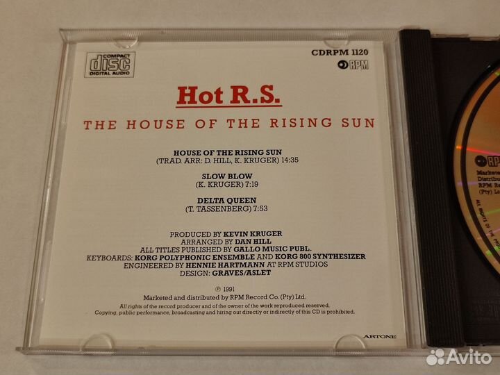 Cd Hot R.S. - The House Of The Rising Sun