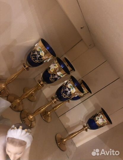 Бокалы богемия смальта