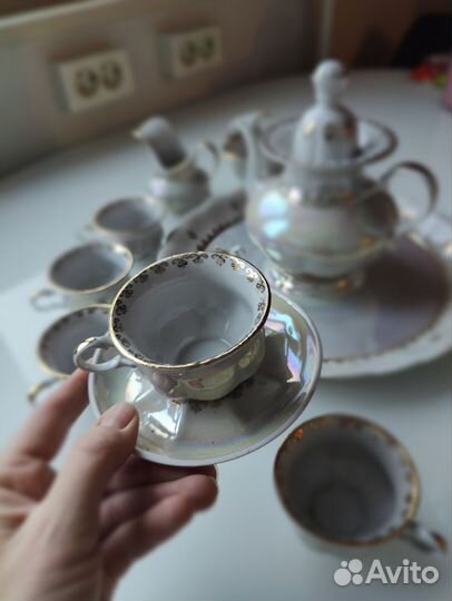 Фарфоровый чайный сервиз СССР Коростенский фарфор