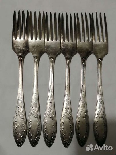 Мельхиоровые ложки и вилки СССР