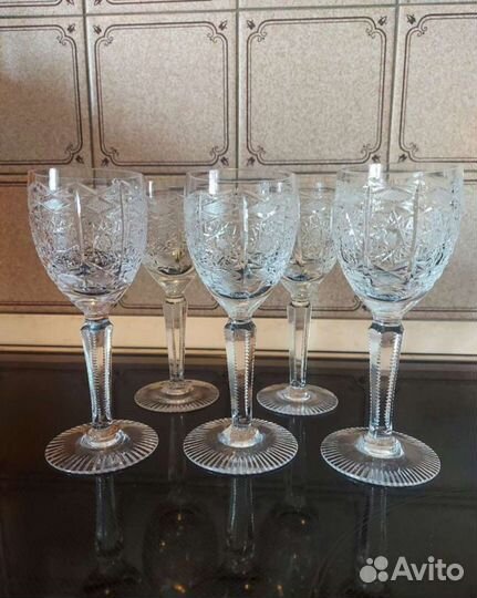 Бокалы,стаканы Bohemiа. Стопки хрусталь
