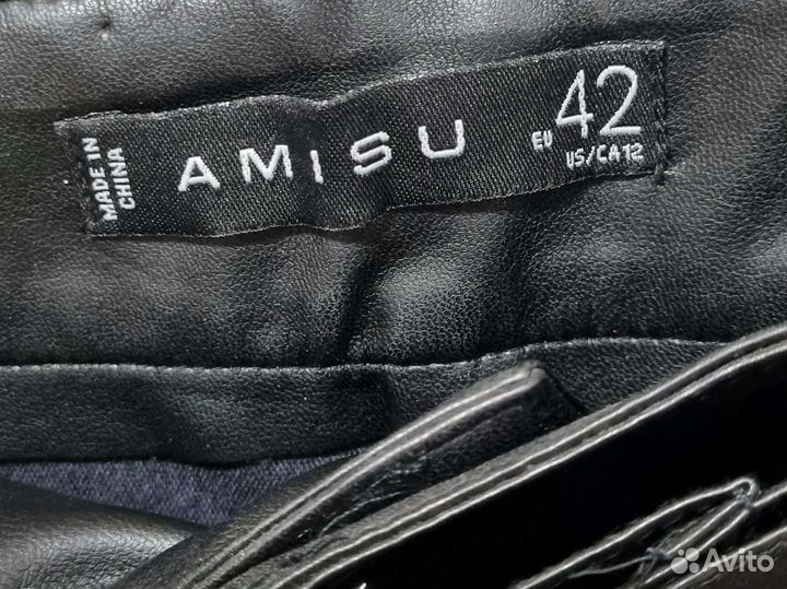 Шорты из экокожи 48р