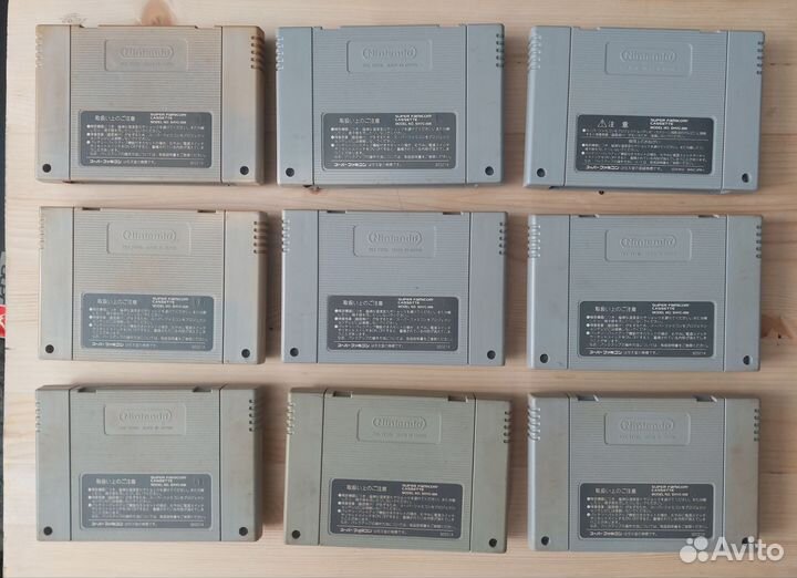 Куча картриджей на super famicom, есть в коробках