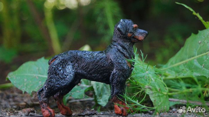 Самолеп собаки ротвейлер фигурка ручная работа