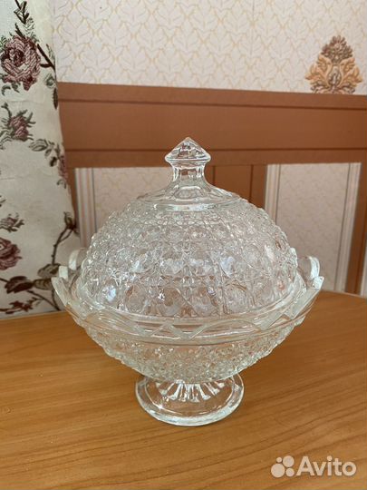 Вазочка с крышкой СССР