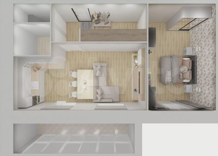 1-к. квартира, 59,4 м², 10/10 эт.