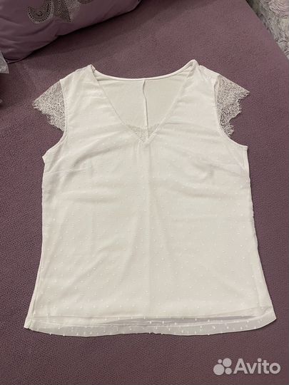 Майка блуза белая р46-48