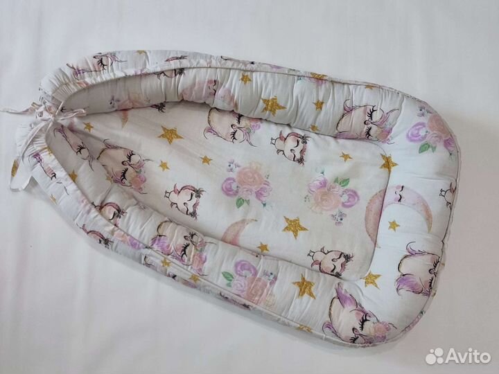 Кокон гнездышко для новорожденных в чехле