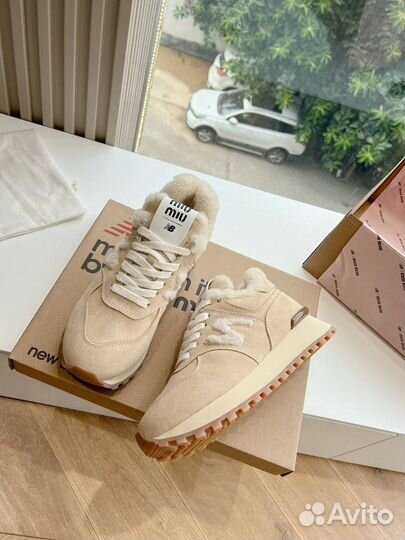 Кроссовки женские на меху Miu Miu x New Balance