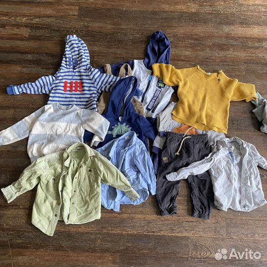 Вещи детские пакетом 80-98
