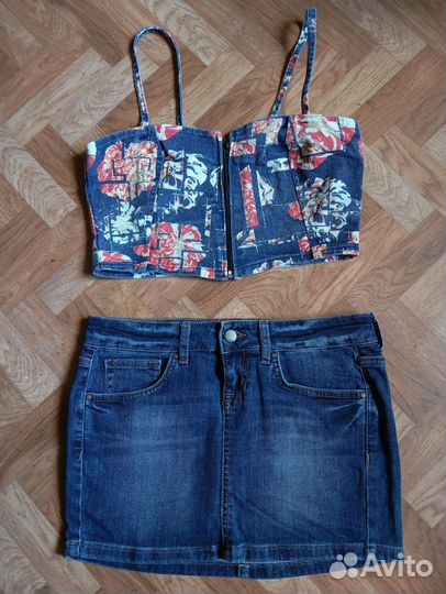 Джинсовый комплект для девочки
