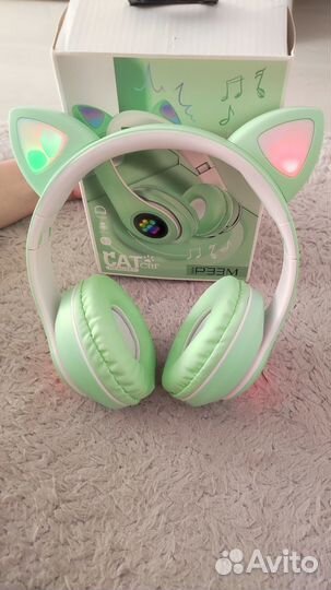 Без проводные наушники с подсветкой