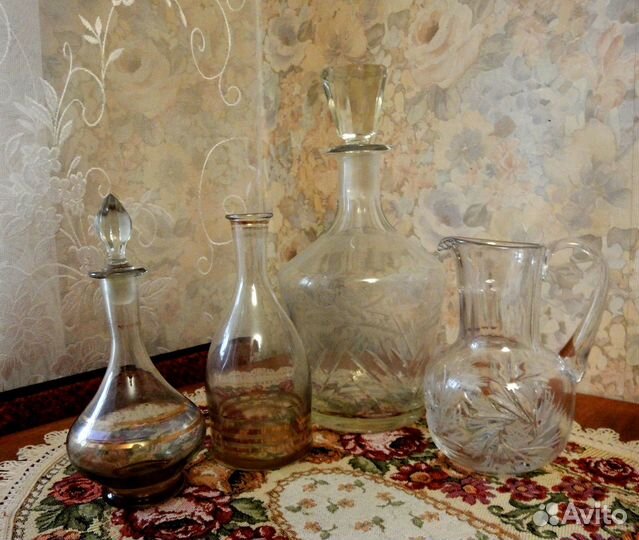 Графин, кувшин стекло, хрусталь СССР