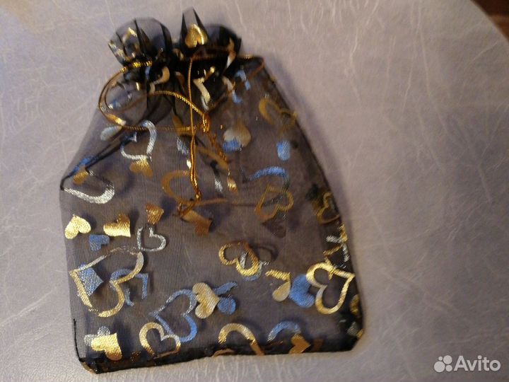 Мешочек подарочный, сердечками