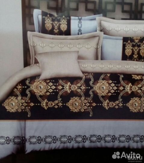 5.Постельное евро сатин разные