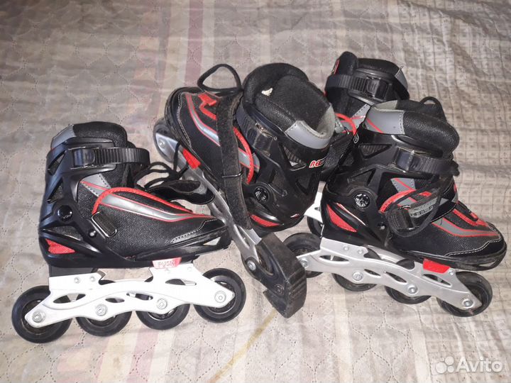 Роликовые коньки reaction раздвижные 26-31 р-р