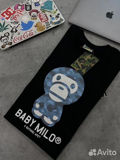 Футболка Bape baby milo black XL Оригинал