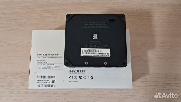 Мини-пк Beelink Mini S N5095 8/128гб