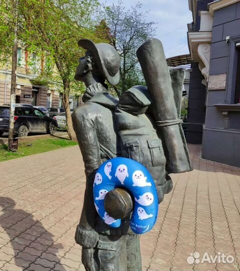 Подушка под шею дорожная, подголовник-антистресс