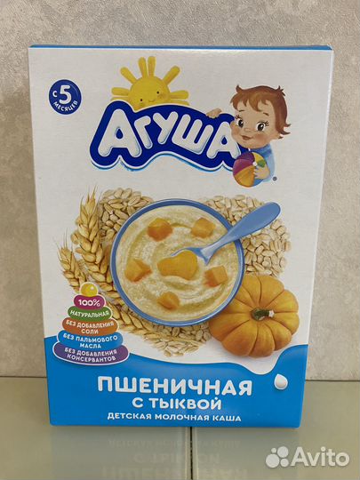 Молочная сухая каша Агуша