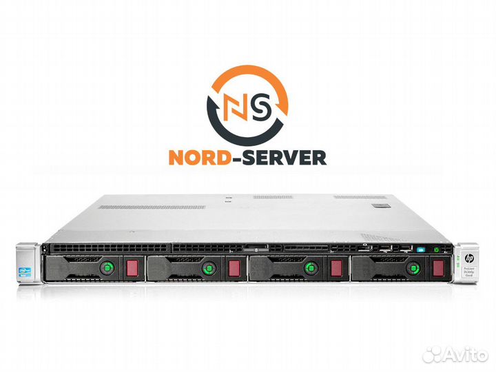 Сервер HP DL360p Gen8 4LFF 2x E5-2640 16GB 460W