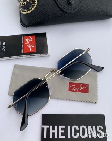 Очки ray ban octagonal пепельные