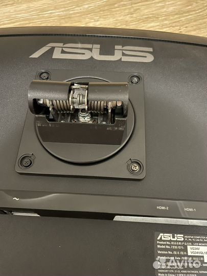 Монитор 34 дюйма ремонт или на запчасти Asus vg34v