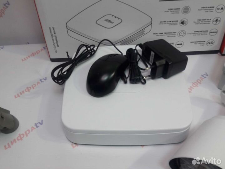 Видеонаблюдение 4-1 Мп регистратор Dahua 6 камер