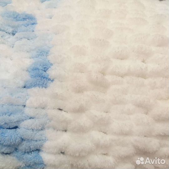 Плед детский плюшевый белый