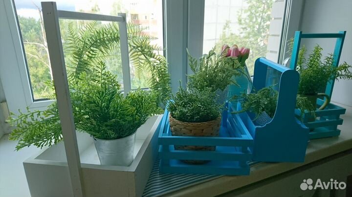 Вазы и декоративные ящики для цветов