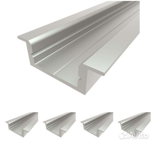 Врезной алюминиевый профиль для светодиодной ленты